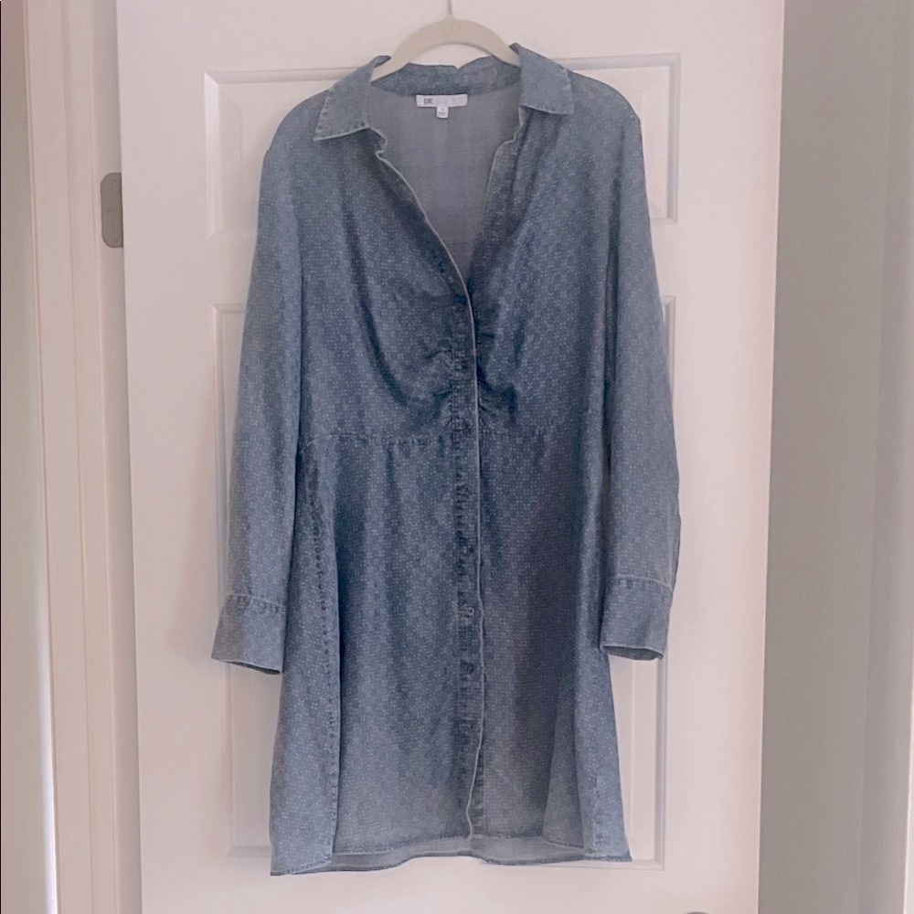DR2 Long Sleeve Blue Denim Dress